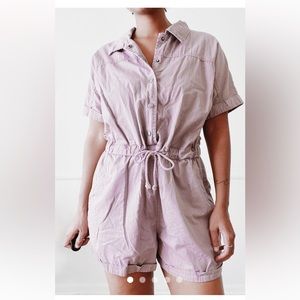 Dusty mauve collared romper